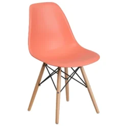 Flash Furniture Elon Series Plastic Chair With Wooden Legs -Furniture GUEST f2f9a13f 0946 4f25 9c2e 7012ec34cd9c