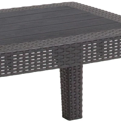Flash Furniture Rattan Coffee Table 5 Flash Furniture Rattan Coffee Table - Image 5