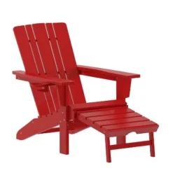 Flash Furniture Halifax HDPE Adirondack Chair With Cup Holder And Pull Out Ottoman, All-Weather HDPE Indoor/Outdoor Lounge Chair 27 Flash Furniture Halifax HDPE Adirondack Chair With Cup Holder And Pull Out Ottoman, All-Weather HDPE Indoor/Outdoor Lounge Chair -Furniture GUEST f481671b 27d0 4948 864e 5e210a1e0f18
