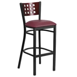 Flash Furniture Black Decorative Cutout Back Metal Restaurant Barstool -Furniture GUEST f4c3d78d 5bd5 4ebe a76e 1ed1dc6dec0e