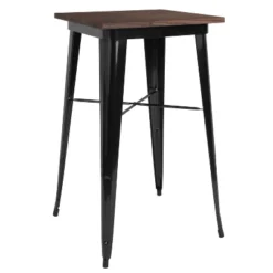 Flash Furniture 23.5" Square Metal Indoor Bar Height Table With Rustic Wood Top 8 Flash Furniture 23.5" Square Metal Indoor Bar Height Table With Rustic Wood Top -Furniture GUEST f5183907 0876 46cf 9af1 705bf482611b