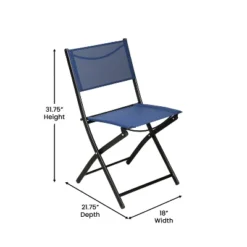 Flash Furniture Brazos Series Outdoor 4pcs Folding Chair With Flex Comfort Material And Metal Frame -Furniture GUEST f51cfea4 1e1a 4367 8724 9f8c7977a4aa