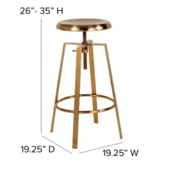 Flash Furniture Toledo Industrial Style Barstool With Swivel Lift Adjustable Height Seat 14 Flash Furniture Toledo Industrial Style Barstool With Swivel Lift Adjustable Height Seat -Furniture GUEST f53d317b 69dc 4304 b517 046b4ba7c87b