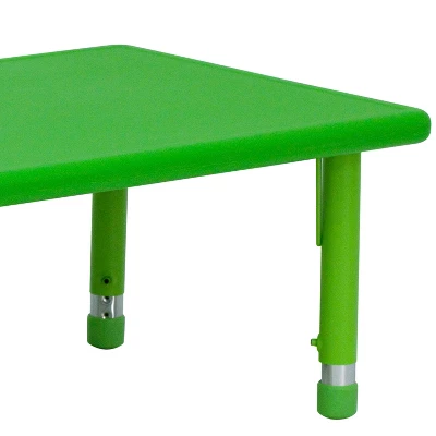 Flash Furniture 24"W X 48"L Rectangular Plastic Height Adjustable Activity Table 5 Flash Furniture 24"W X 48"L Rectangular Plastic Height Adjustable Activity Table - Image 5