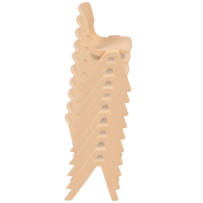 Flash Furniture 2 Pack Plastic Stackable School Chair With 13.25" Seat Height 5 Flash Furniture 2 Pack Plastic Stackable School Chair With 13.25" Seat Height - Image 5