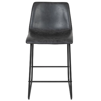 Flash Furniture 24 Inch Commercial Grade LeatherSoft Counter Height Barstools, Set Of 2 11 Flash Furniture 24 Inch Commercial Grade LeatherSoft Counter Height Barstools, Set Of 2 - Image 11