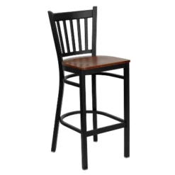 Flash Furniture Black Vertical Back Metal Restaurant Barstool -Furniture GUEST f9656728 aedd 43f5 957a dd895cf6bac3