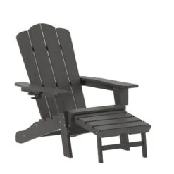 Flash Furniture Newport HDPE Adirondack Chair With Cup Holder And Pull Out Ottoman, All-Weather HDPE Indoor/Outdoor Lounge Chair 26 Flash Furniture Newport HDPE Adirondack Chair With Cup Holder And Pull Out Ottoman, All-Weather HDPE Indoor/Outdoor Lounge Chair -Furniture GUEST f969b7cc 2a8c 4654 b68c f0c769ec8cf7