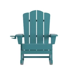 Flash Furniture Newport Adirondack Rocking Chair With Cup Holder, Weather Resistant HDPE Adirondack Rocking Chair 23 Flash Furniture Newport Adirondack Rocking Chair With Cup Holder, Weather Resistant HDPE Adirondack Rocking Chair -Furniture GUEST f9c8fb42 0bf5 4f57 b07d dda10fec1cd3