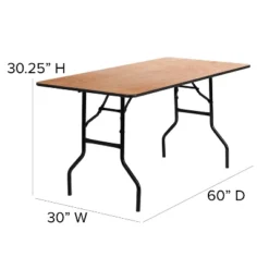 Flash Furniture 5-Foot Rectangular Wood Folding Banquet Table With Clear Coated Finished Top 10 Flash Furniture 5-Foot Rectangular Wood Folding Banquet Table With Clear Coated Finished Top -Furniture GUEST f9d9d1bd c147 4e9f 92e0 3ea56671b2d8