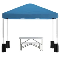Flash Furniture 10'x10' Pop Up Event Canopy Tent With Wheeled Case And Folding Bench Set - Portable Tailgate, Camping, Event Set 17 Flash Furniture 10'x10' Pop Up Event Canopy Tent With Wheeled Case And Folding Bench Set - Portable Tailgate, Camping, Event Set -Furniture GUEST f9ec948a 3bd9 422c 886e 7f03e5258013