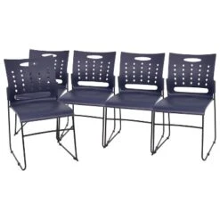 Flash Furniture 5 Pack HERCULES Series 881 Lb. Capacity Sled Base Stack Chair With Air-Vent Back 23 Flash Furniture 5 Pack HERCULES Series 881 Lb. Capacity Sled Base Stack Chair With Air-Vent Back -Furniture GUEST fa04f1c6 bb85 4f8a 9efd 3308c4104358