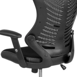 Flash Furniture High Back Designer Black Mesh Drafting Chair With LeatherSoft Sides And Adjustable Arms 13 Flash Furniture High Back Designer Black Mesh Drafting Chair With LeatherSoft Sides And Adjustable Arms -Furniture GUEST fa977c48 f656 482f 8742 deffa7b0901f