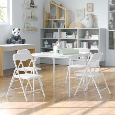 Flash Furniture Kids Colorful 5 Piece Folding Table And Chair Set 8 Flash Furniture Kids Colorful 5 Piece Folding Table And Chair Set - Image 8