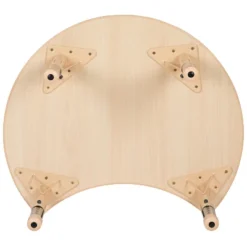 Flash Furniture 25.125"W X 35.5"L Crescent Natural Plastic Height Adjustable Activity Table 13 Flash Furniture 25.125"W X 35.5"L Crescent Natural Plastic Height Adjustable Activity Table -Furniture GUEST faef9e46 3cb2 40ec a568 94c57803921f