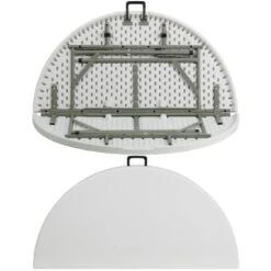 Flash Furniture 4-Foot Round Bi-Fold Granite White Plastic Banquet And Event Folding Table With Carrying Handle 9 Flash Furniture 4-Foot Round Bi-Fold Granite White Plastic Banquet And Event Folding Table With Carrying Handle -Furniture GUEST fb130b4a 7d18 4d03 9609 cb61f3edee98