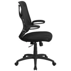 Flash Furniture High Back Black Mesh Executive Swivel Ergonomic Office Chair With Adjustable Lumbar, 2-Paddle Control And Flip-Up Arms 10 Flash Furniture High Back Black Mesh Executive Swivel Ergonomic Office Chair With Adjustable Lumbar, 2-Paddle Control And Flip-Up Arms -Furniture GUEST fbbd1a4f ed9e 4964 ba68 634b618f3a62