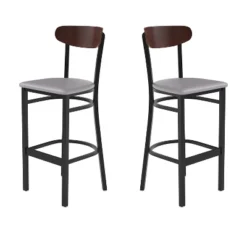 Flash Furniture Wright Set Of 2 Commercial Grade Barstools With 500 LB. Capacity Steel Frame, Solid Wood Seat, And Boomerang Back 34 Flash Furniture Wright Set Of 2 Commercial Grade Barstools With 500 LB. Capacity Steel Frame, Solid Wood Seat, And Boomerang Back -Furniture GUEST fbcf73c2 3d3e 4804 a333 3f7ca7ff02c8