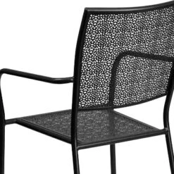 Flash Furniture Commercial Grade Indoor-Outdoor Steel Patio Arm Chair With Square Back -Furniture GUEST fcf6c192 5915 4d4f ab51 128f7b8e8130