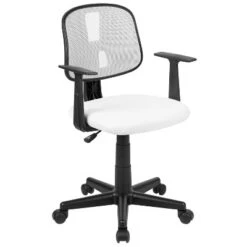 Flash Furniture Flash Fundamentals Mid-Back Mesh Swivel Task Office Chair With Pivot Back And Arms 26 Flash Furniture Flash Fundamentals Mid-Back Mesh Swivel Task Office Chair With Pivot Back And Arms -Furniture GUEST fd081418 05f7 41c4 a1b8 f92e5cd51499