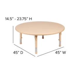 Flash Furniture 45" Round Plastic Height Adjustable Activity Table 13 Flash Furniture 45" Round Plastic Height Adjustable Activity Table -Furniture GUEST fd16d9a9 e74d 4d43 8864 c668994b06ff