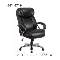 Flash Furniture HERCULES Series Big & Tall 500 Lb. Rated LeatherSoft Executive Swivel Ergonomic Office Chair With Extra Wide Seat -Furniture GUEST fdc330bb 72c4 41df bfea 1279940affa4