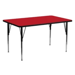 Flash Furniture 24''W X 60''L Rectangular HP Laminate Activity Table - Standard Height Adjustable Legs -Furniture GUEST fe1d368a b3b8 475e 87f9 e83595460966