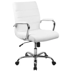Flash Furniture Mid-Back Executive Swivel Office Chair With Metal Frame And Arms 29 Flash Furniture Mid-Back Executive Swivel Office Chair With Metal Frame And Arms -Furniture GUEST fe6fbcb2 f954 4e5a a08c 2e980eff2bf4