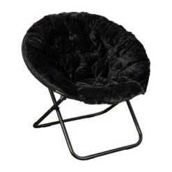 Flash Furniture Gwen 38" Oversize Portable Faux Fur Folding Saucer Moon Chair For Dorm And Bedroom 24 Flash Furniture Gwen 38" Oversize Portable Faux Fur Folding Saucer Moon Chair For Dorm And Bedroom -Furniture GUEST febae8ef 629b 4b91 a09d 773c79510a7f