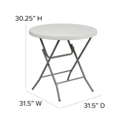Flash Furniture 2.63-Foot Round Granite White Plastic Folding Table -Furniture GUEST fedbe752 f069 456c b31f d8e2c8b56c50