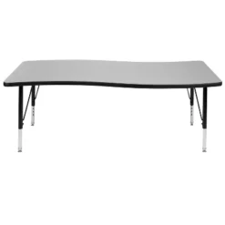 Flash Furniture 26"W X 60"L Rectangle Wave Flexible Collaborative Thermal Laminate Activity Table - Height Adjustable Short Legs 17 Flash Furniture 26"W X 60"L Rectangle Wave Flexible Collaborative Thermal Laminate Activity Table - Height Adjustable Short Legs -Furniture GUEST fef52959 f55f 4062 8aa4 da874a733d0f