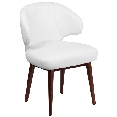 Flash Furniture Comfort Back Series Side Reception Chair With Walnut Legs 13 Flash Furniture Comfort Back Series Side Reception Chair With Walnut Legs - Image 13