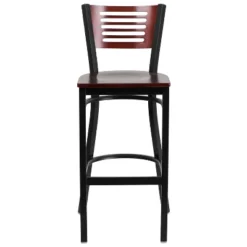 Flash Furniture Black Decorative Slat Back Metal Restaurant Barstool -Furniture GUEST ffedda71 1bb5 4740 89fd bce73d0e2d85