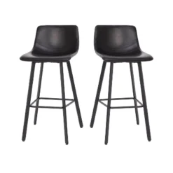 Flash Furniture Caleb Modern Armless 30 Inch Bar Height Commercial Grade Barstools With Footrests And Matte Iron Frames, Set Of 2 24 Flash Furniture Caleb Modern Armless 30 Inch Bar Height Commercial Grade Barstools With Footrests And Matte Iron Frames, Set Of 2 -Furniture GUEST fffd5e98 bdea 4c7b b346 042da1a66b58